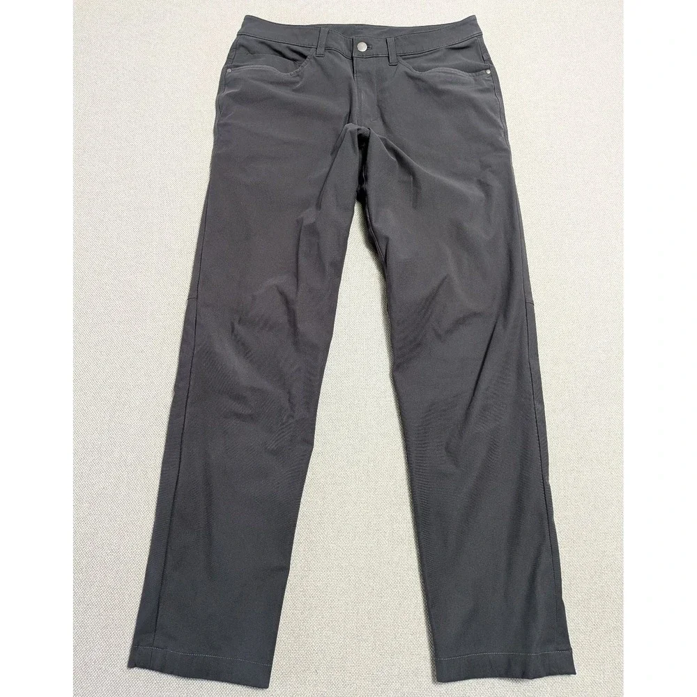 Lululemon ABC Pants Men's Dark Gray 31x31 Warpstreme Stretch Slim Fit